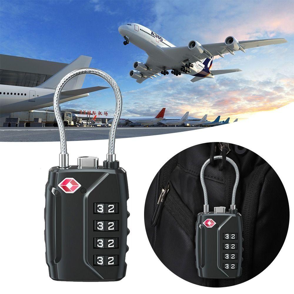 TSA Customs Password Lock Anti-theft Cabinet Lock Portable 4 Digit Combination Lock Travel