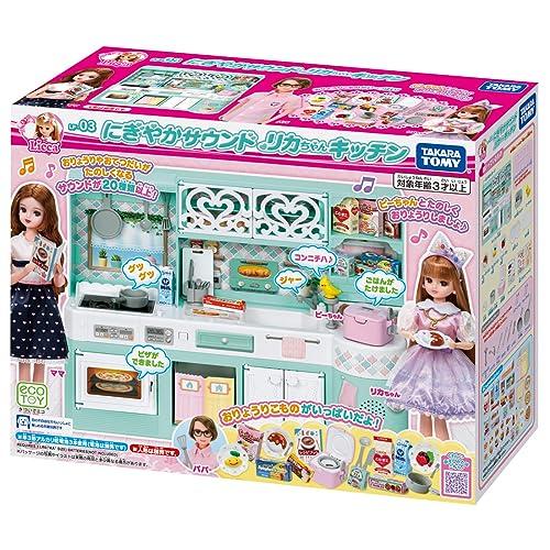 КОНСТРУКТОРЫ Takara Tomy Licca-chan LF-03 Веселая Звуковая Ликка-чан Кухня Наряды Игра Притворство Игрушка для Детей от 3 лет и старше