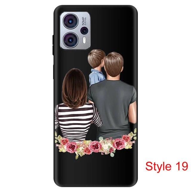 Чехол для Motorola Moto G23, пылезащитный черный чехол, силиконовый чехол 6,5 дюймов для MotoG23, противоударный мягкий бампер из ТПУ, полная защитная сумка