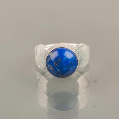 Редкий драгоценный камень лазурит 925 стерлинговое серебро ювелирные изделия ручной работы обручальное кольцо RR-1-27