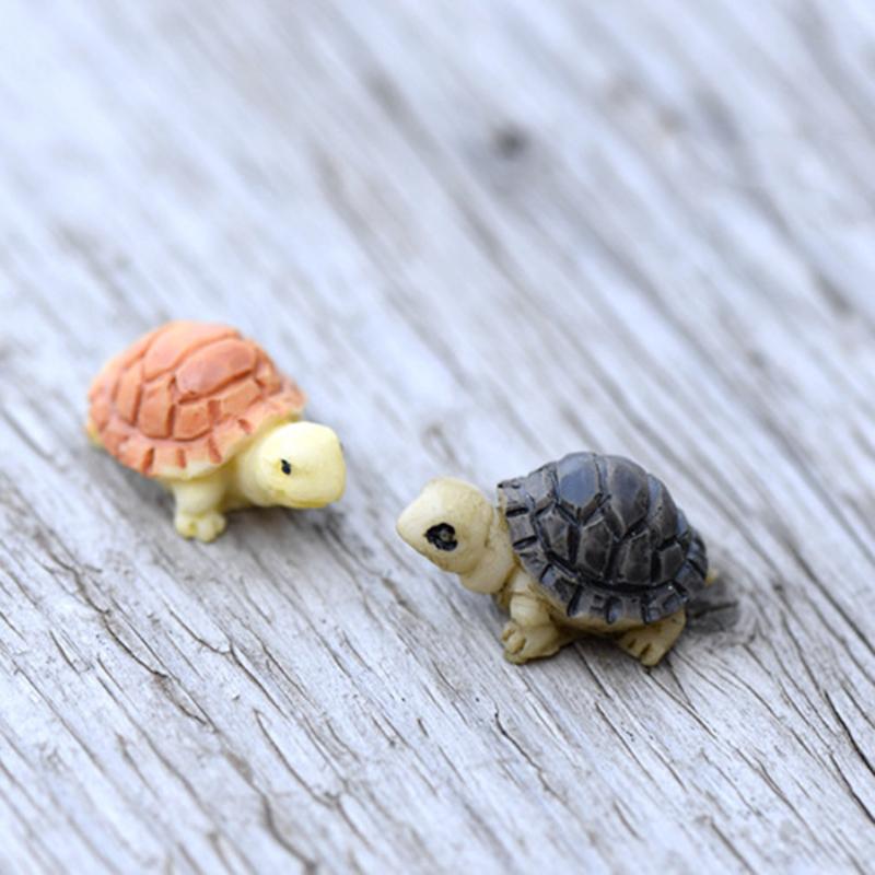 10 шт. Черепаха миниатюрный DIY цветочный горшок маленькая черепаха мох микро ландшафт суккулентный орнамент декор