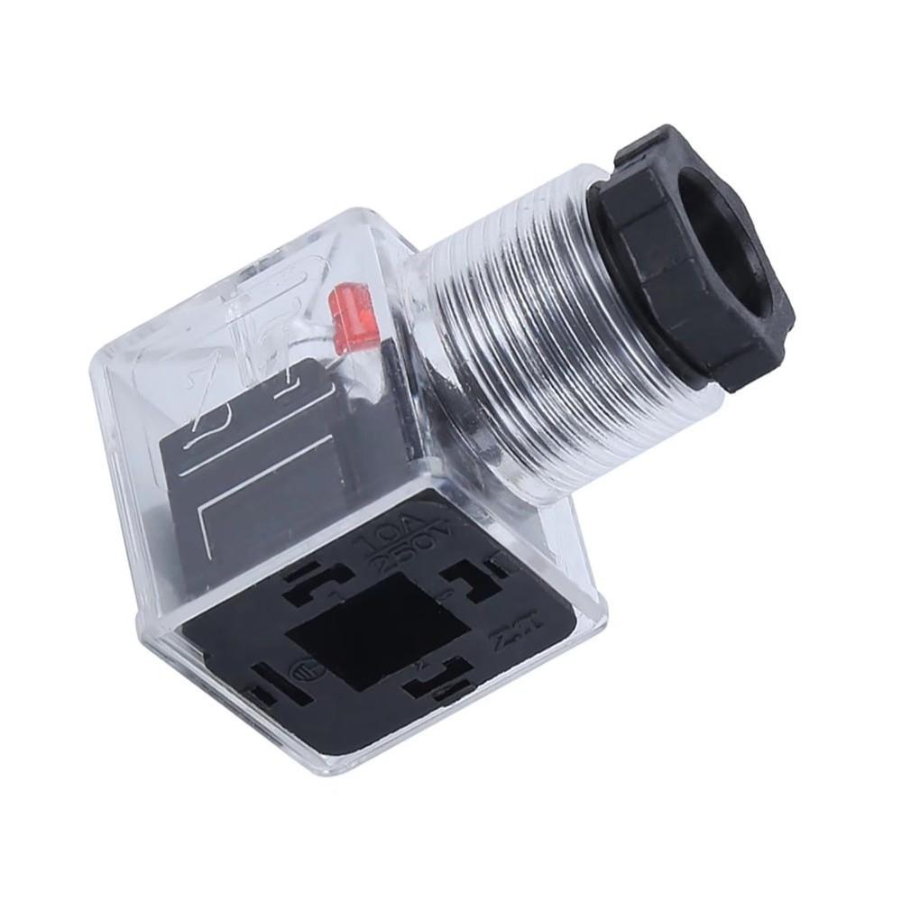With Lamp Plug Hydraulic Solenoid Valve Plug Universal Accessories Electrical Connections