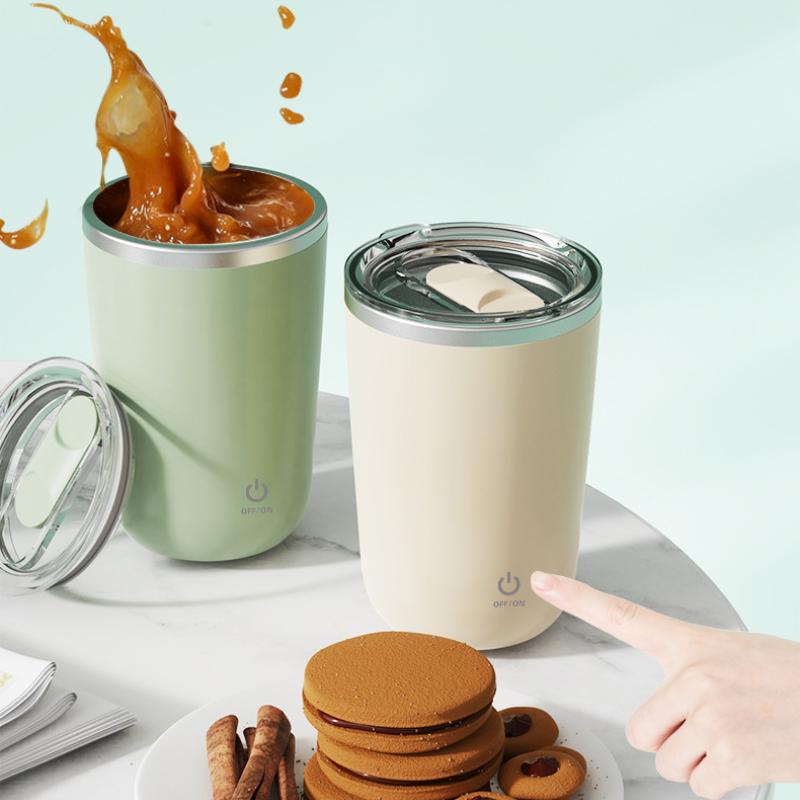 USB перезаряжаемая автоматическая кружка для перемешивания, нержавеющая сталь, кофе, молоко, самоперемешивающаяся кружка, умная бутылка для воды для перемешивания