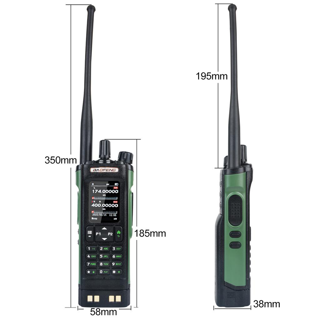 Baofeng DM-32 GPS DMR Цифровая Рация APRS Шифрование AES256 8 Вт Авиационный Диапазон FM 2M 70CM GMRS Двухдиапазонная Радиостанция DM-32UV