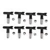 8 Set Airless Sprayer Spray Tip Set 209 211 313 415 515 521 619 623 Airless Sprayer Nozzle Black