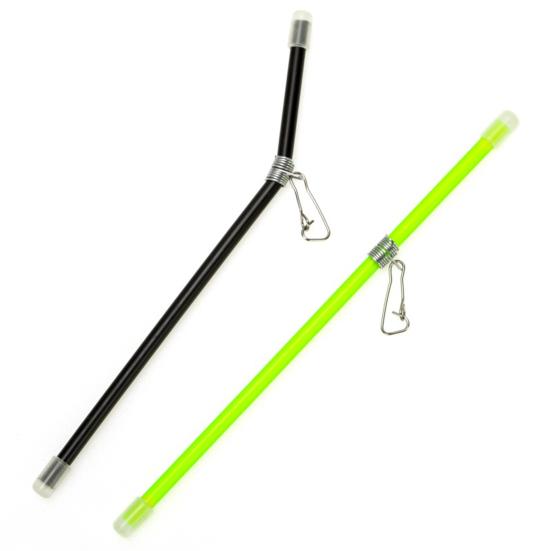 20Pcs Luminous Fly Fishing Anti-Tangle Feeder Tube with Snaps Hook 15/20/25cm Fishing Balance Connector for Teaser Saltwater Bait Cage