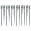 VidaXL Ground Stakes 12 Pcs Silver 8x8x91 Cm Galvanized Steel