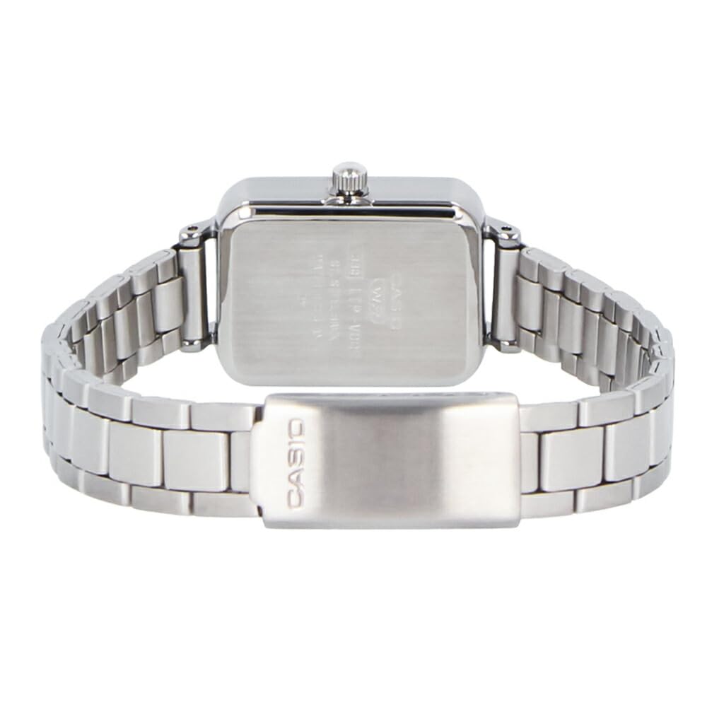 Casio Cheap Casio Chipkashi Watch Ladies Quartz Analog Brass Stainless Steel Silver Ice Blue LTP-V009D-2E [Parallel Import]