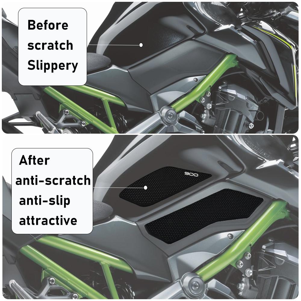 Новые противоскользящие наклейки на бак мотоцикла, защитные наклейки, боковые накладки на бак для Kawasaki Z 900 SE Z900 2017–2025 2022 2021
