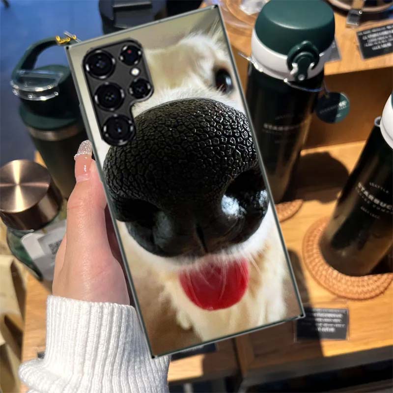 Show You its Cute Dog Nose Cases Phone Case for Samsung Galaxy S26 Ultra S25 Edge S24 S23 FE S21 Plus S20 S22 S10 Cover TPU Capa