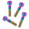 4PCS Titanium Alloy Bicycle Headset Bolts M6 X 35mm Hex Socket Bike Screws  Bike Repair
