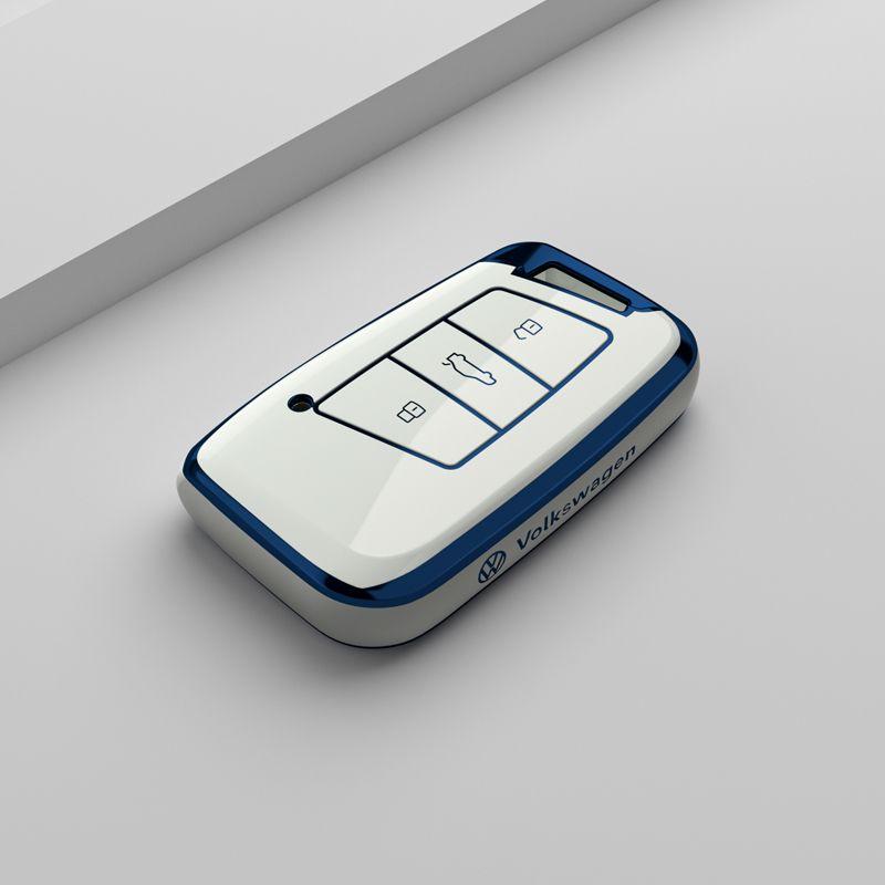 opq1 Soft TPU Car Key Case Cover Holder Shell Bag For VW Volkswagen Passat B8 Tiguan Magotan Protector Keychain Keychain Accessories