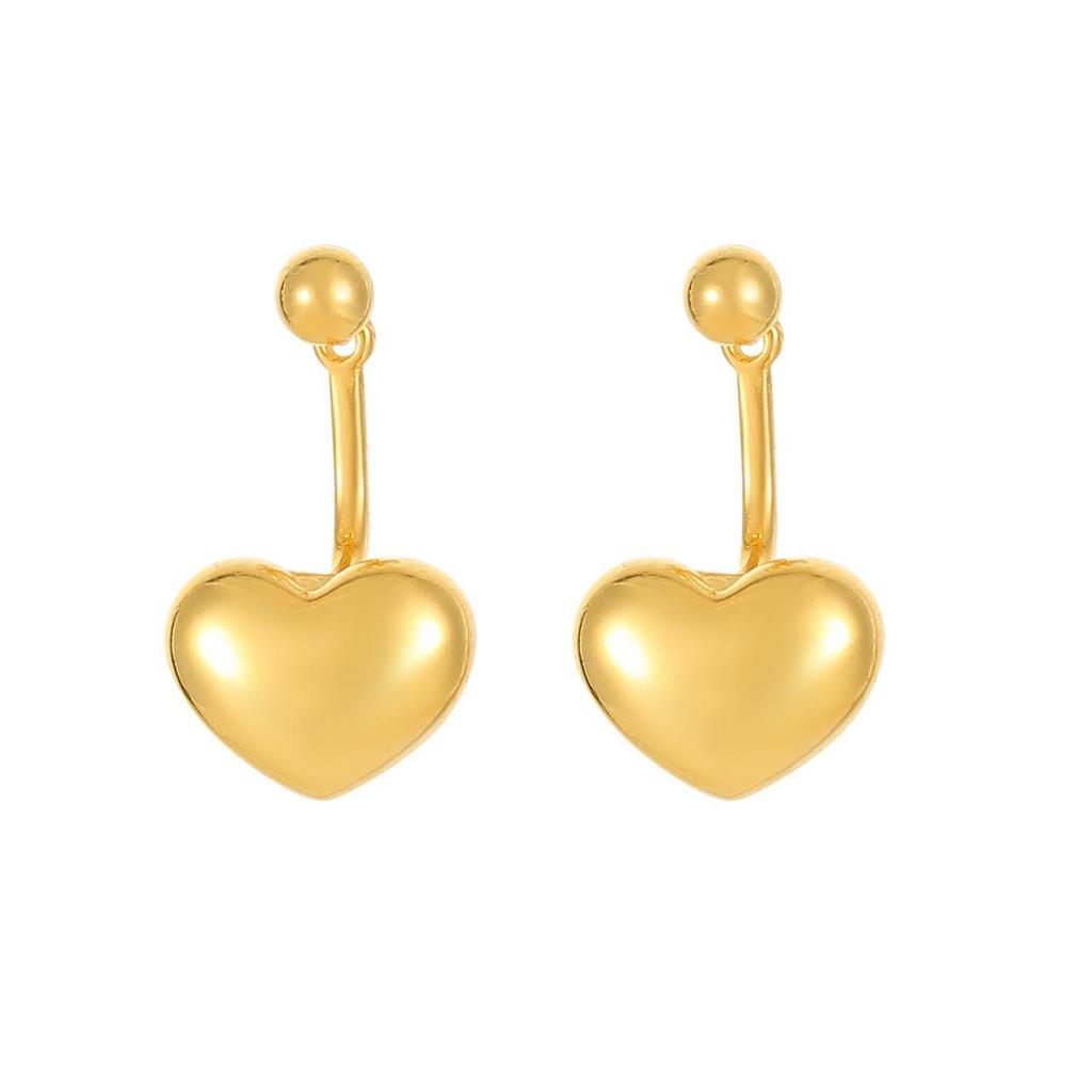 Серьги-пусеты Banyan Tree S925 Серебро 3D Сердце - Элегантный Нишевый Дизайн для Женщин