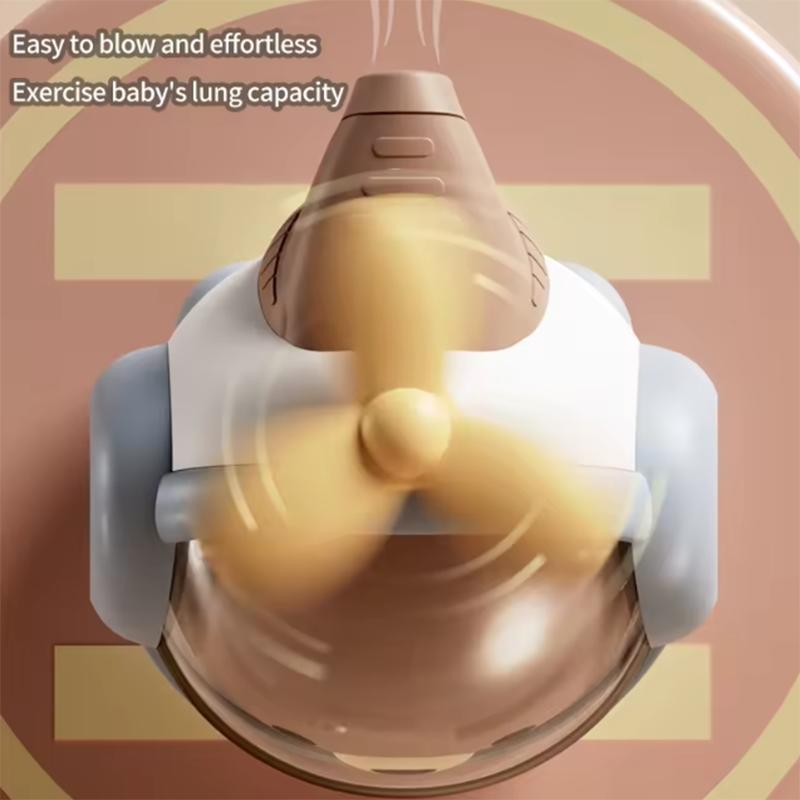 Cartoon fun bear can whistle outdoors with hanging rope cute horn airplane puzzle mouth muscle training children's toy