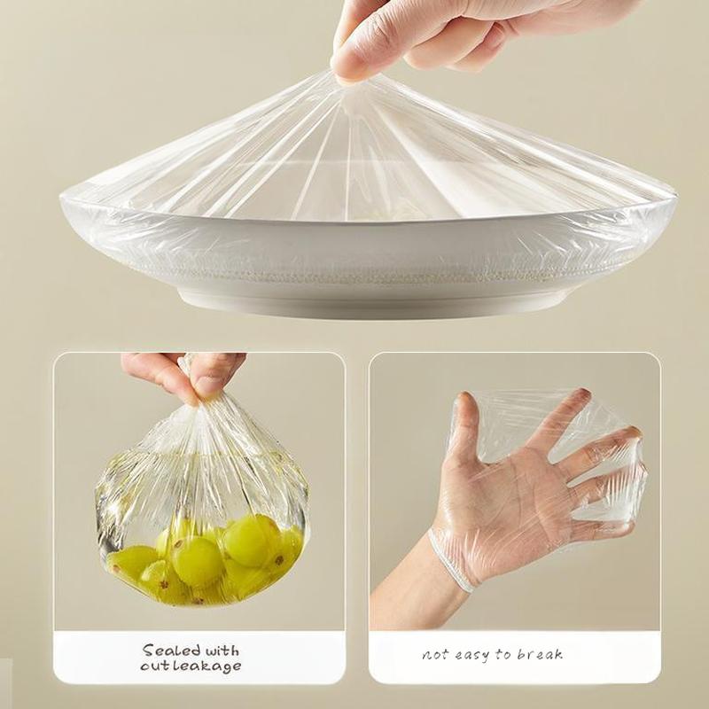 Одноразовая крышка из пищевой пленки, съемная, для бытовой кухни, для посуды, фруктов, для сохранения свежести
