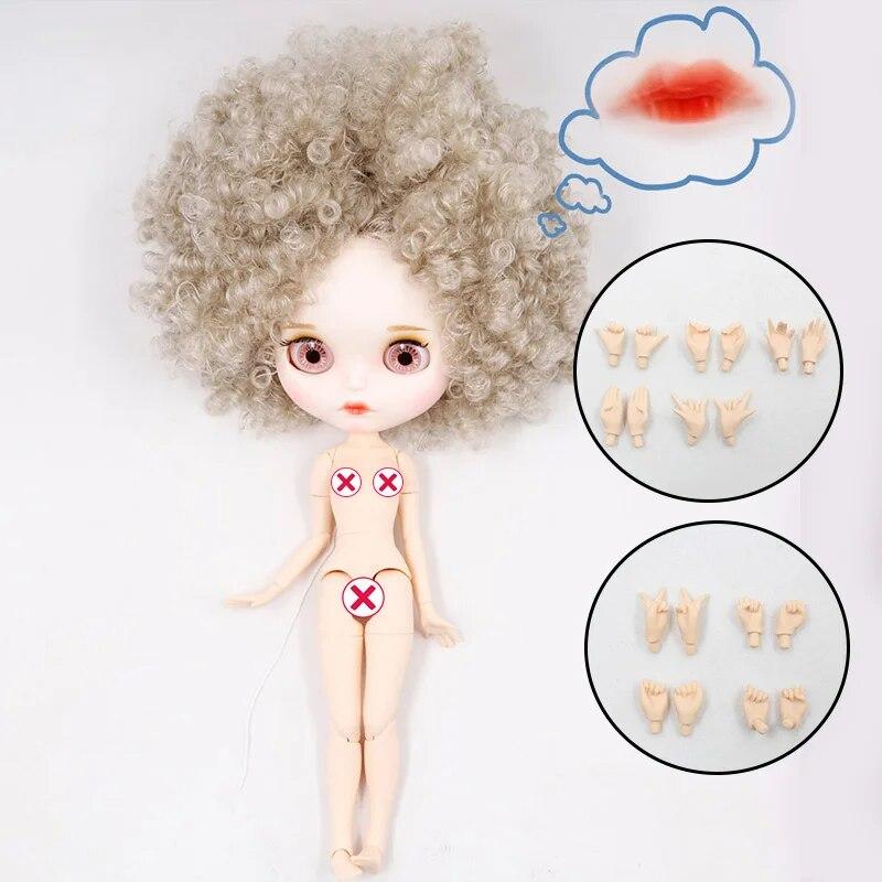 Кукла ICY DBS Blyth Нет. 4 изогнутые губы, матовое лицо на заказ с бровями, тело 1/6 bjd, аниме