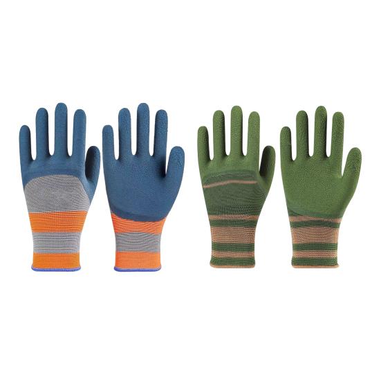 Дышащие садовые перчатки с латексным покрытием и текстурированным захватом - Водонепроницаемые и устойчивые к проколам