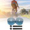 BULLSPANN 1 Pair Bicycle Handlebar Carbon Fiber Pattern Grip Tape for Road Bikes and Meters Blue Tape, Anti-Slip, Shock-Absorbing, MTBs, 2.16 Long,