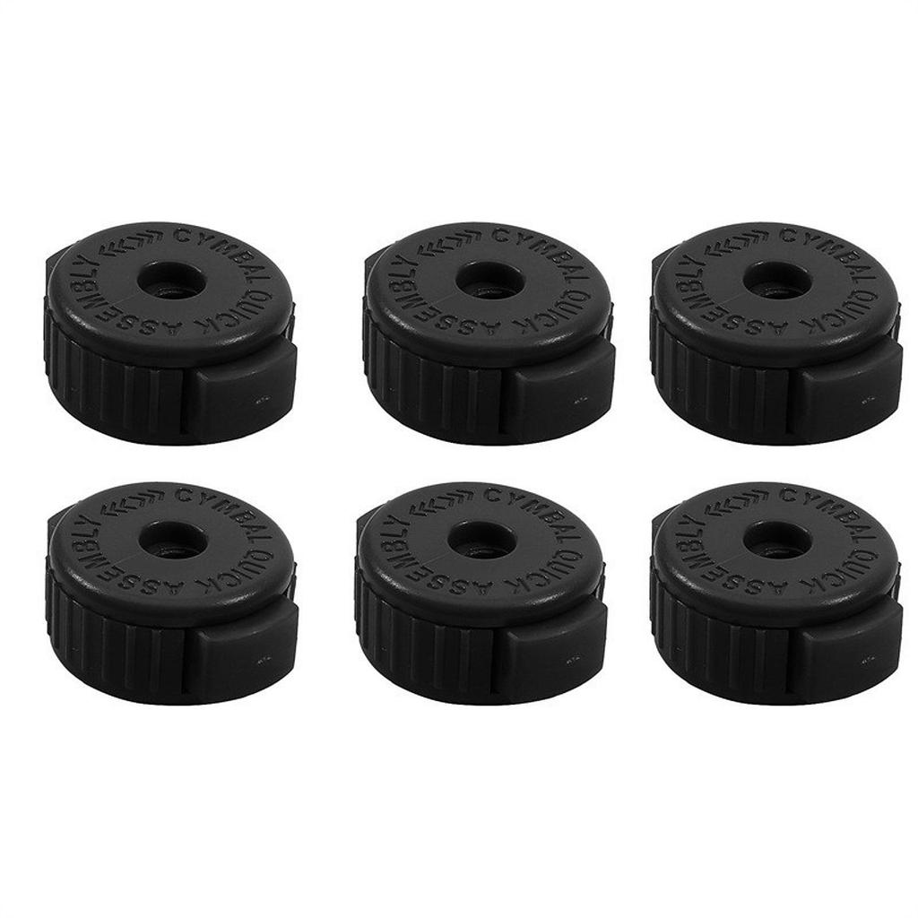6Pcs Drum Quick Release Nuts Set Cymbal Mate Spare Parts Replacements Drumming Equipment Accessory