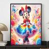Full Round Diamond Painting Dancing Minnie Art Rhinestone Picture Mosaic DIY 5D Cross Stitch Embroidery Home Decoration