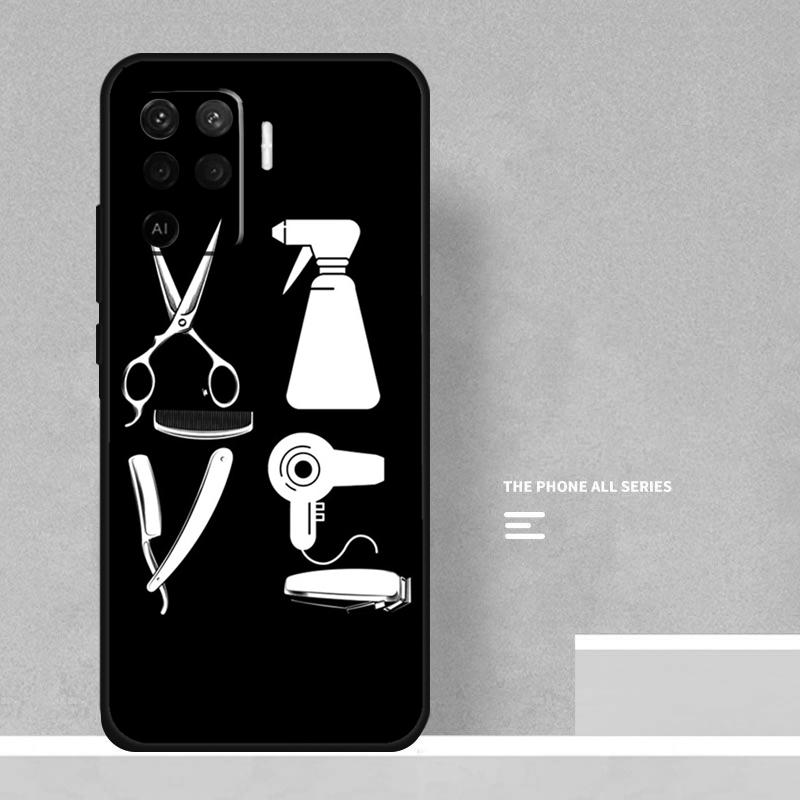 Hair Stylist Hairdresser Case For Oppo A18 A38 A58 A78 A98 A5 Pro A6 A15 A54 A74 A94 A17 A57 A80 A60 A40 A16 A76 A96