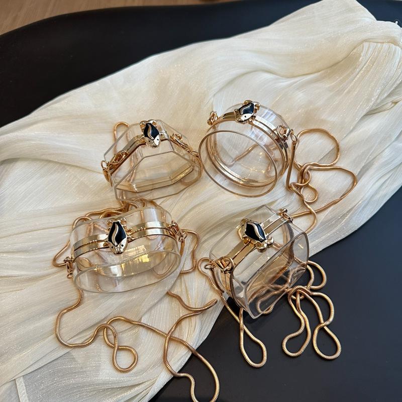 Модная нишевая акриловая сумка 2025 новая лесная мягкая девушка мода прозрачная сумка-желе кроссбоди мини-сумка тренд