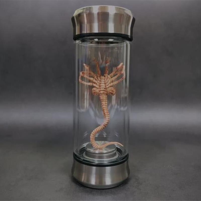 Xenomorph Facehugger Embryo Glowing Jar Movie Prop Replica Decor