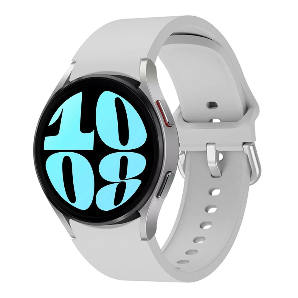 Силиконовый ремешок без зазоров для Samsung Galaxy Watch 7/6/5/4 44мм 40мм 5Pro 45мм Браслет Galaxy 6 Classic 47мм 43мм 46мм Correa