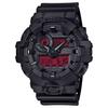 G-Shock Black Resin Red Analog-Digital Watch GA-700BBR-1A