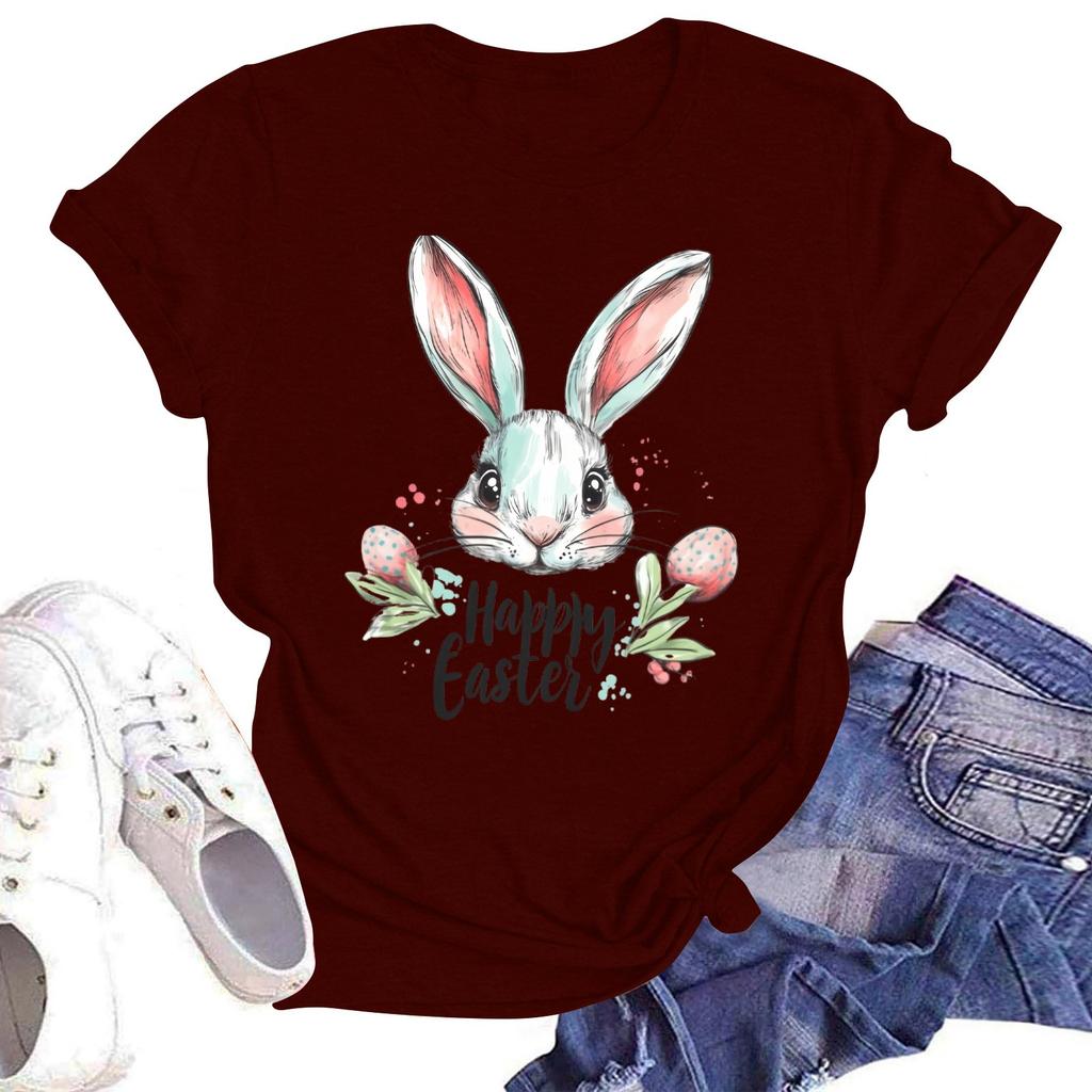 Женская повседневная свободная футболка с принтом, круглый вырез, пуловер, короткий рукав, топ