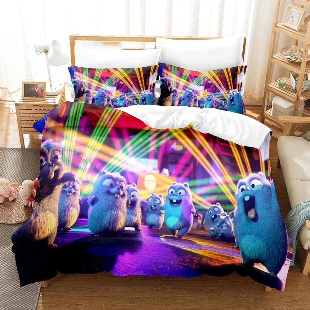 3D Printed Grizzy N Lemmings Bedding Set Duvet Cover Bedroom Comforter Covers Single Twin King Size Quilt Cover Home 2/3Pcs