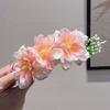 Sweet Bohemian Flowers Hairpin Headwear Chignon Hair Clips Hair Accessories Floral Hair Comb  Daily
