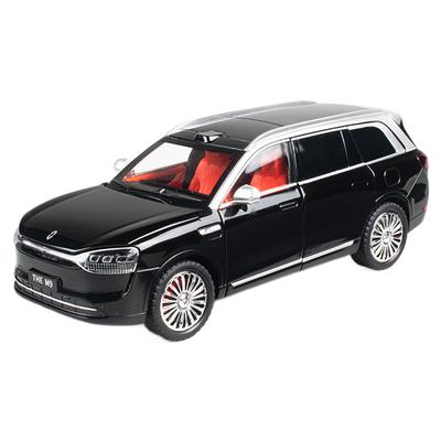 НОВЫЙ 1/24 AITO M9 SUV Управление ключом Металлическая модель автомобиля Игрушка Литье под давлением Звук и свет Автомобильные игрушки для детей Транспортное средство