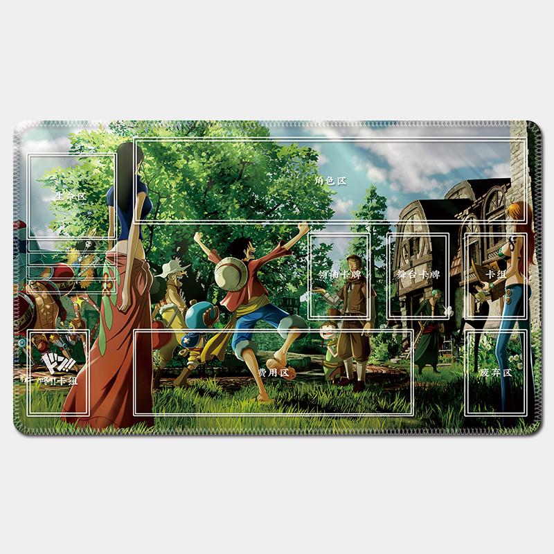 One Piece Luffy Card Battle Table Mat Opcg Zoro Robin Ace Single Player Board Game Card Battle Mat Anime Gift