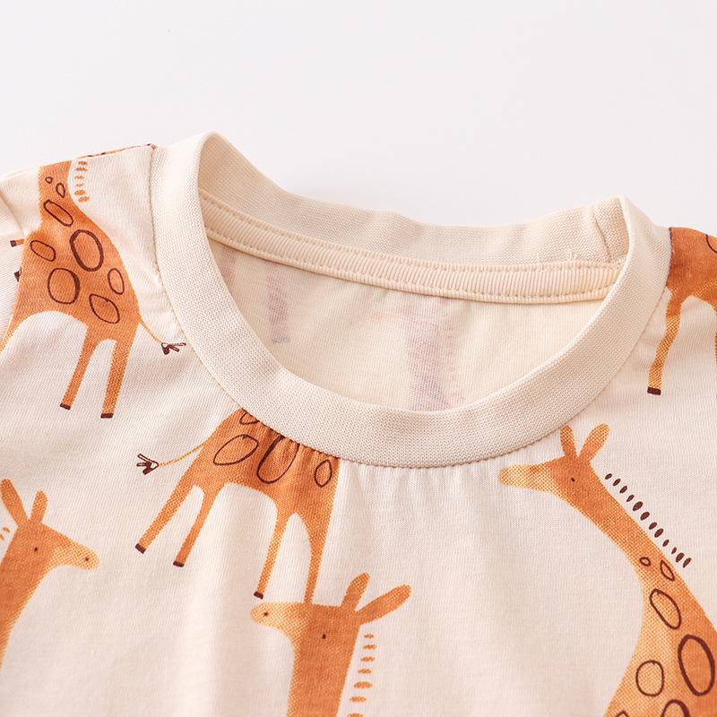 Summer short-sleeved children's T-shirts for small and medium-sized children T-shirts for boys and girls