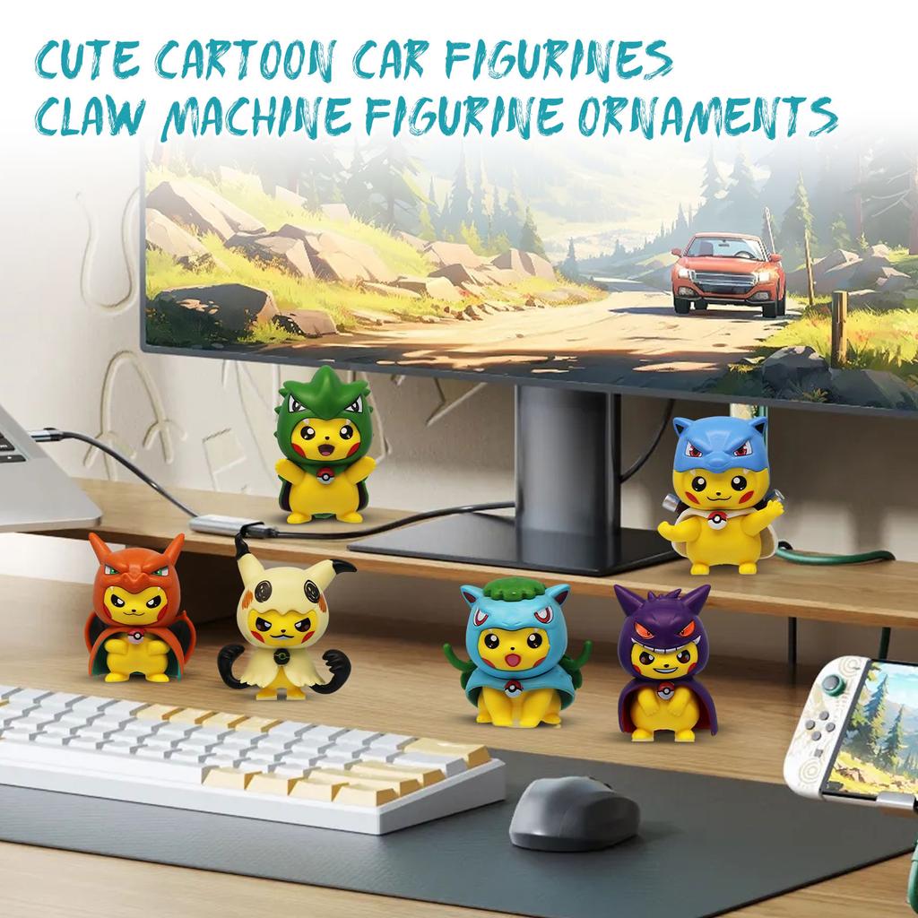Милый Косплей Мультяшная Машина Игрушка Кукла Автомат Фигурка Украшение