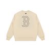 New MLB Old Flower Sweatshirts Unisex Beige 3AMTM0114-43BGS