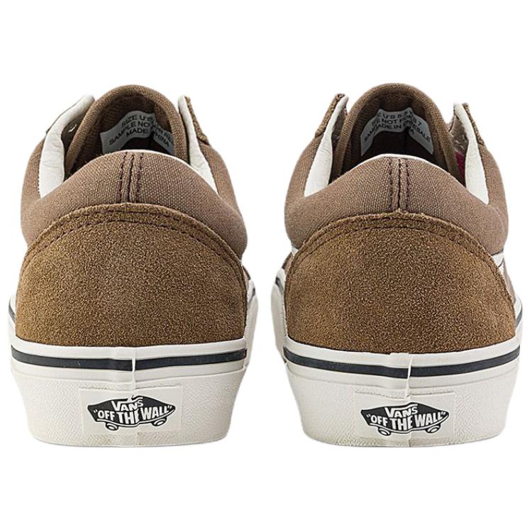 Vans Old Skool Versatile Comfortable Low-Top Skate Shoes Unisex Sneakers Brown VN000D6WRPK