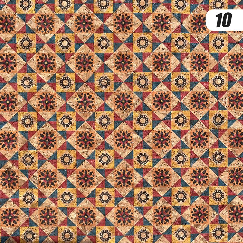 100x135cm Cork Printed Fabric Faux Leather Waterproof Colored Soft Cork Fabric Sofa Car Bag Furniture Decor DIY Sewing Crafts