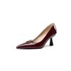 Apricot Wine Red Women Pumps High Heel Small Big Size 32 48