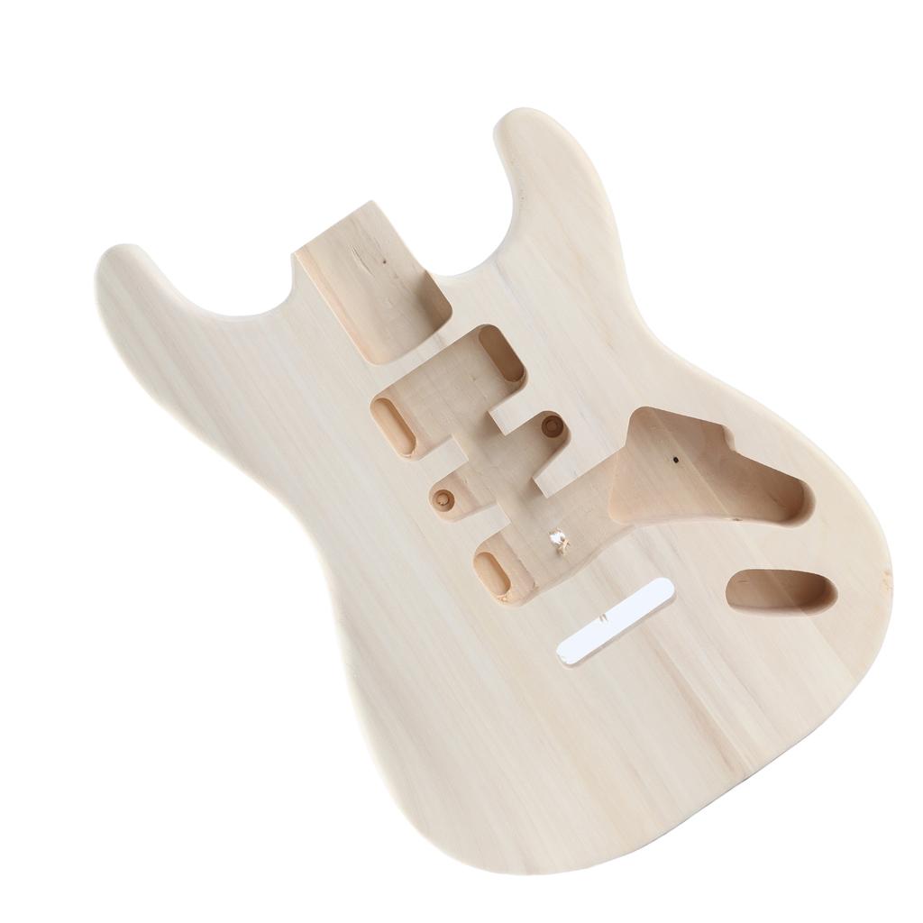 Unfinished Handcrafted Guitar Body Wood Electric Guitar Body Guitar Barrel Replacement Parts