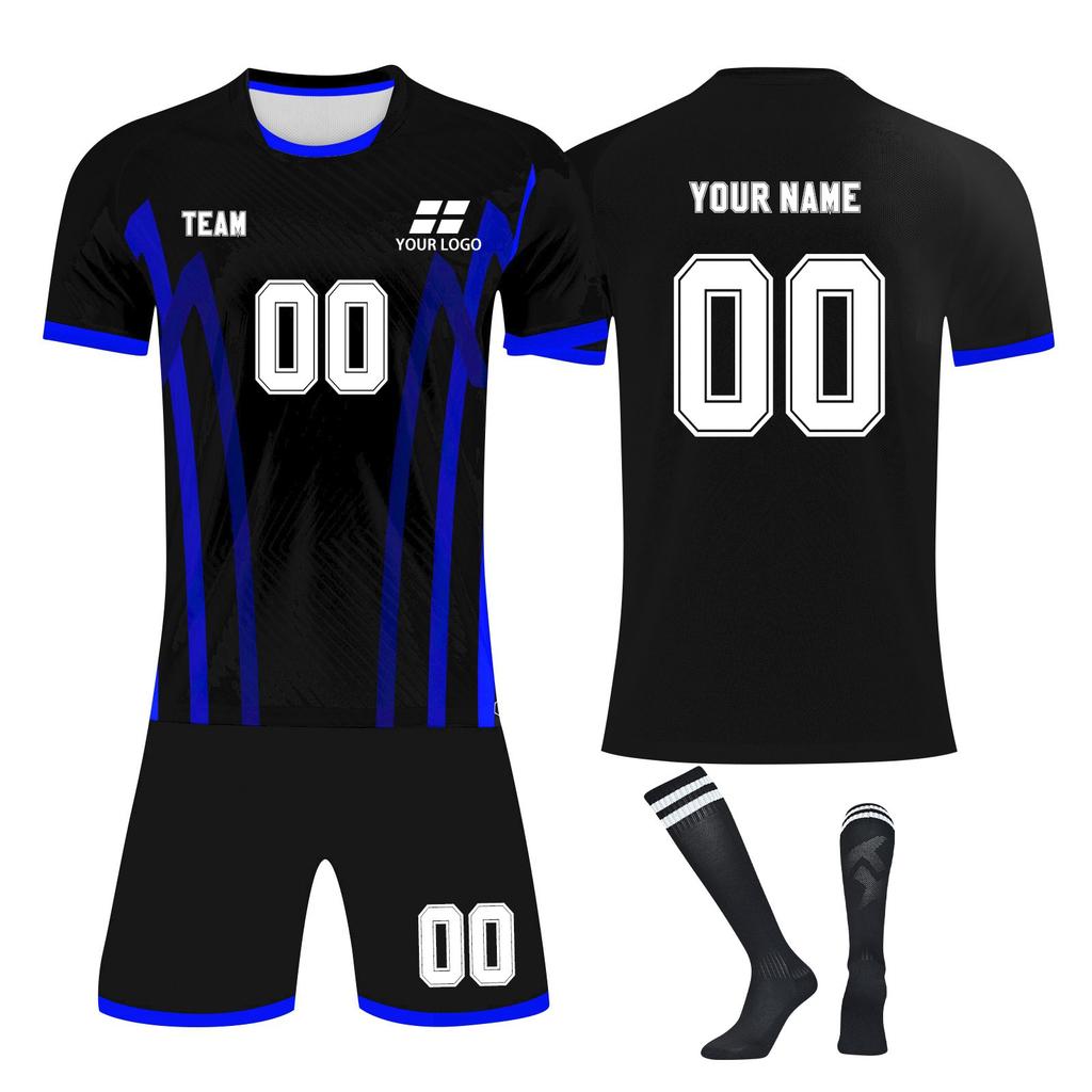 Personalised Shirts Kit Mens Girls With Name Number Custom Football Jerseys For Boys Training Suit