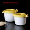 Food Grade PP Easy To Clean Microwave Rice Cooker with Lid, Suitable for Both Pasta, Vegetable Soup, and Rice Storage