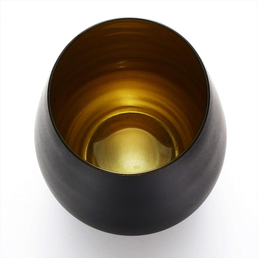 Пара больших стаканов stolzle matte 465 мл в подарочной коробке черный/золотой/матовый черный/бронзовый "металлический цвет"