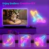 USB Powered RGBIC Neon LED Strip Light 5V Waterproof Flexible Tape Bluetooth APP Remote DIY Neon Lights for Bedroom Wall Decor