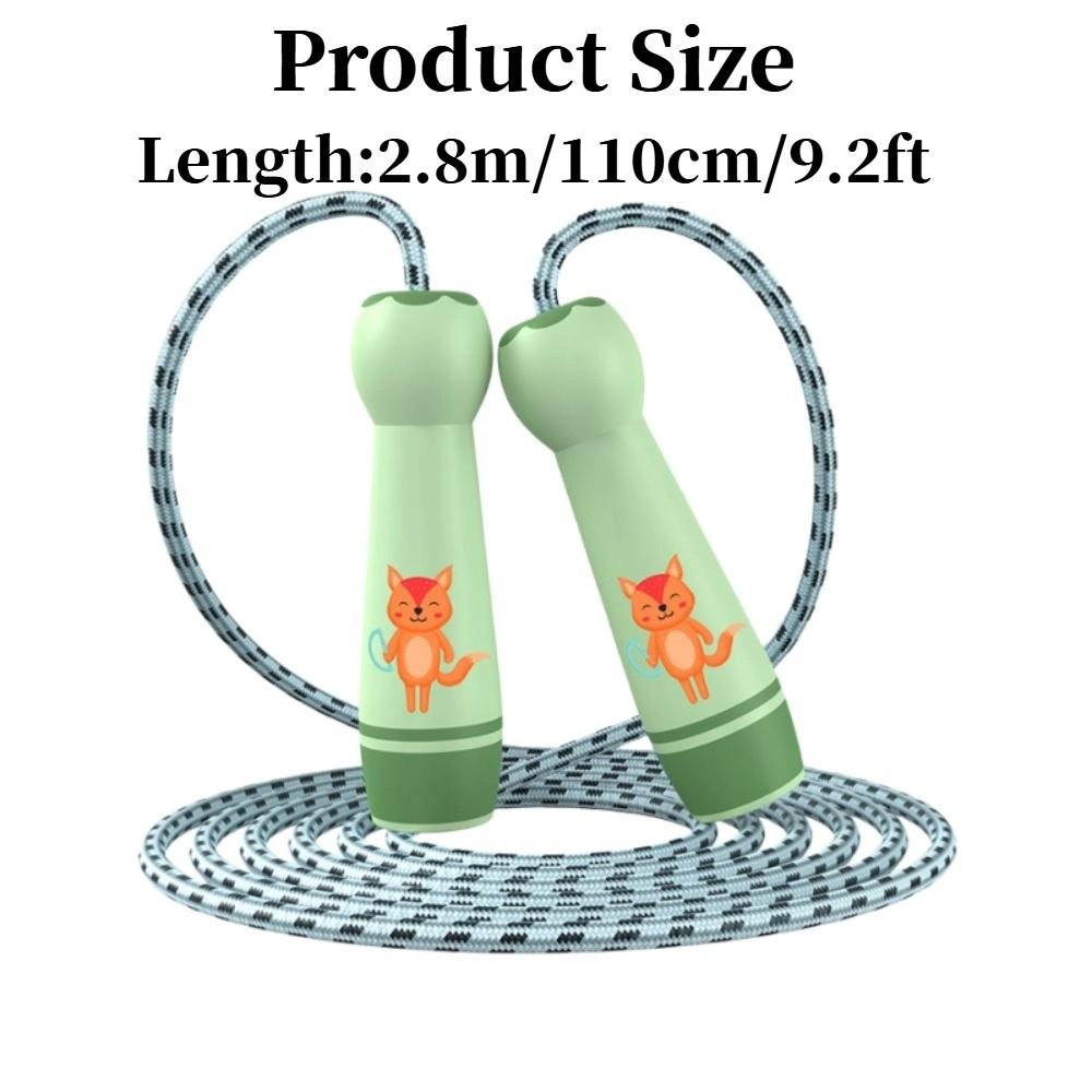 Wooden Handle Children's Skipping Rope Adjustable Students Jump Rope  For Fitness Outdoor Activity