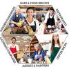 oFloral Dog Paws and Bones Pattern Apron Adjustable Bib Chef Aprons Cooking Apron Unisex Women Men Aprons Perfect for Home Kitchen, Baking,