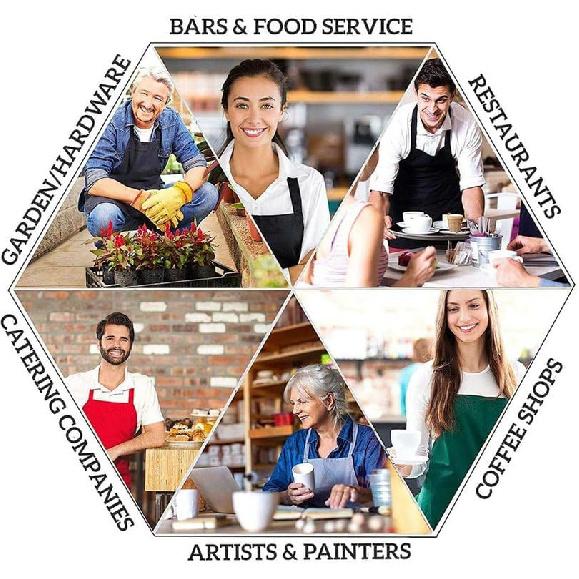 oFloral Dog Paws and Bones Pattern Apron Adjustable Bib Chef Aprons Cooking Apron Unisex Women Men Aprons Perfect for Home Kitchen, Baking,