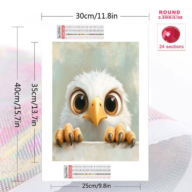 One eagle Pattern 3pcs 100% Round Full Drill 5D DIY Diamond Painting Embroidery Cross Stitch Rhinestone Décor