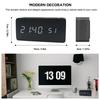 Wood Digital Clock Multi-functional Smart Alarm Clock Versatile Desktop Clock  Home Use